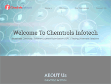 Tablet Screenshot of chemtrolsinfotech.com